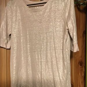 Loft shimmery top med